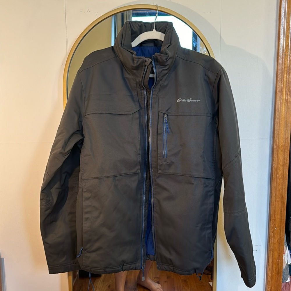 Eddie Bauer Winter Coat, Rainproof with Stowable Hood